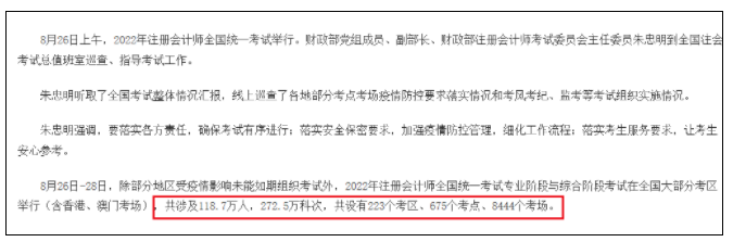 2022年全國注會報名人數
